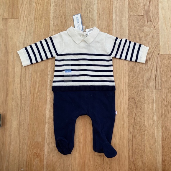 NWT Jacadi Sweater Onesie, Newborn - Picture 1 of 4